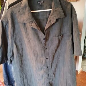 George Men's Gray Short Sleeve Shirt